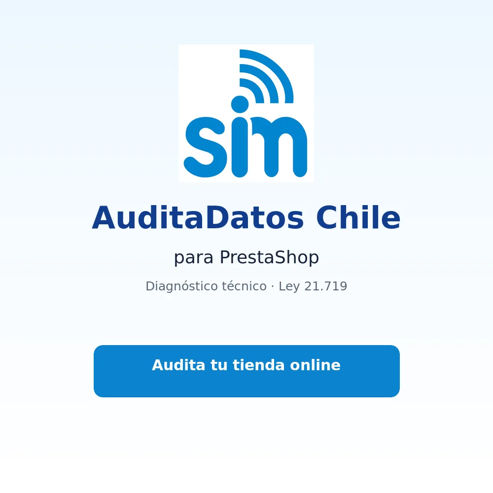 AuditaDatos Chile para PrestaShop