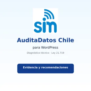 AuditaDatos Chile para WordPress